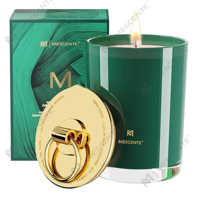 M&Scent Luxury White Soy Wax Logo Nến thơm đám cưới cá nhân, Nến trại tùy chỉnh