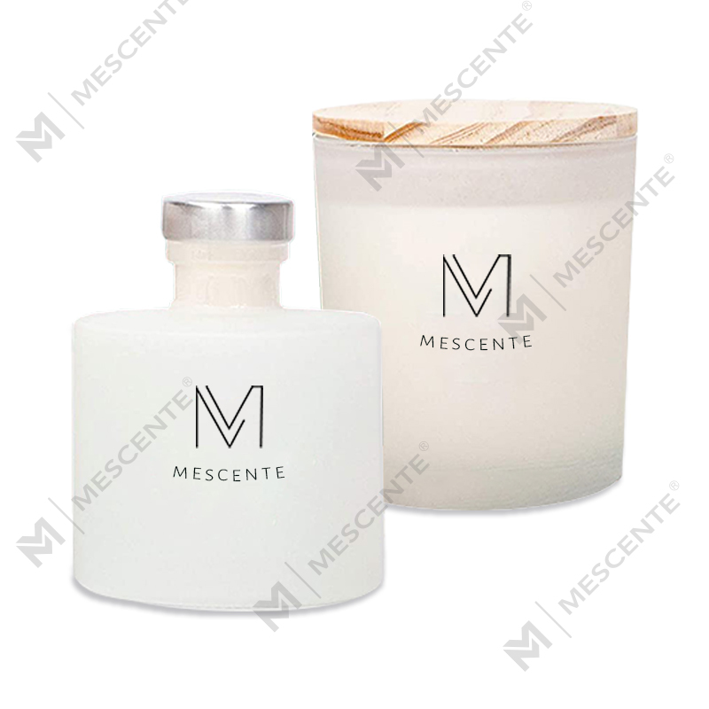 M&Scent Luxury Cá nhân Nhãn hiệu riêng Trang trí mùa thu Nến thơm đậu nành Bộ quà tặng máy khuếch tán sậy