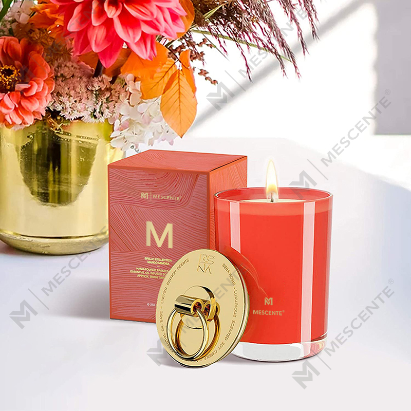 M&Scent Luxury White Soy Wax Logo Nến thơm đám cưới cá nhân, Nến trại tùy chỉnh