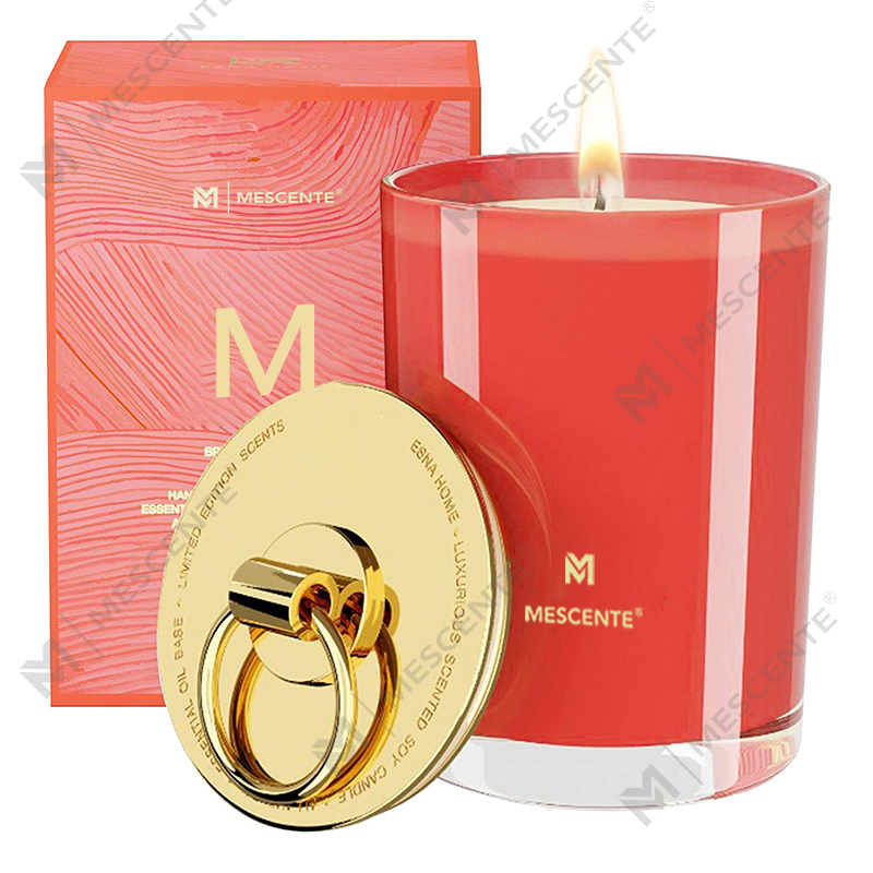 M&Scent Luxury White Soy Wax Logo Nến thơm đám cưới cá nhân, Nến trại tùy chỉnh