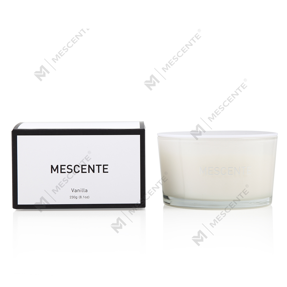 Mescente Bán buôn Nhãn hiệu riêng Bình thủy tinh 3 bấc Nến thơm sáp đậu nành 100%