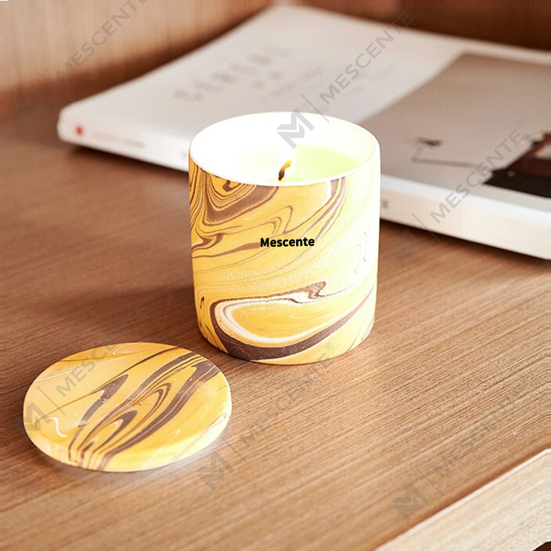 M&Scent Bán buôn Giá rẻ Tùy chỉnh sang trọng Nhãn hiệu riêng Trụ cột Sáp đậu nành thơm Gỗ bấc Nến thơm
