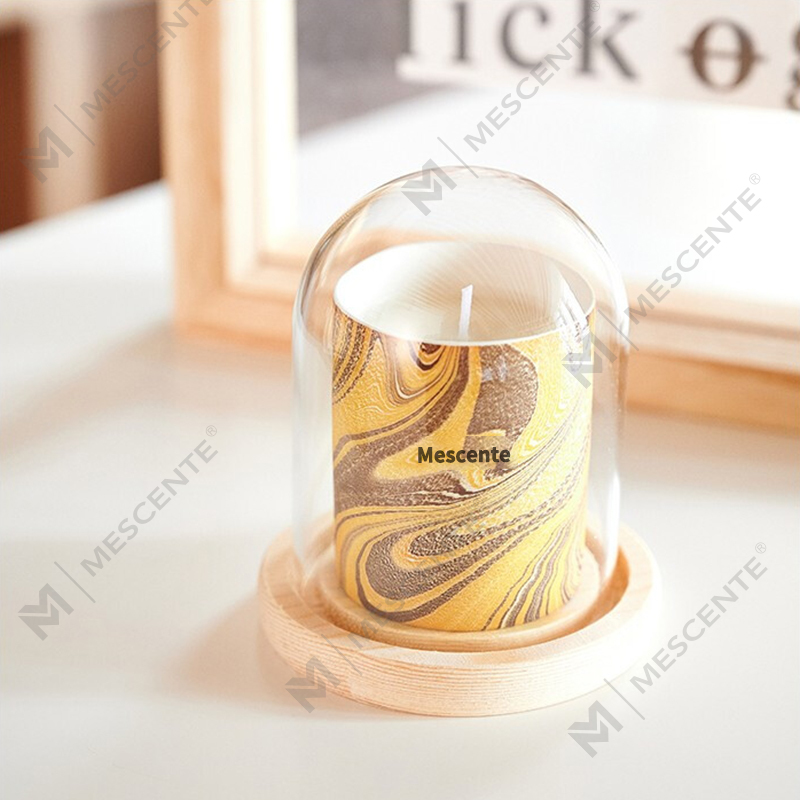 M&Scent Bán buôn Giá rẻ Tùy chỉnh sang trọng Nhãn hiệu riêng Trụ cột Sáp đậu nành thơm Gỗ bấc Nến thơm