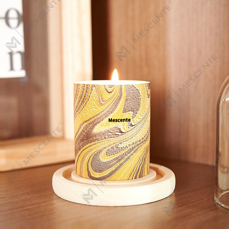 M&Scent Bán buôn Giá rẻ Tùy chỉnh sang trọng Nhãn hiệu riêng Trụ cột Sáp đậu nành thơm Gỗ bấc Nến thơm