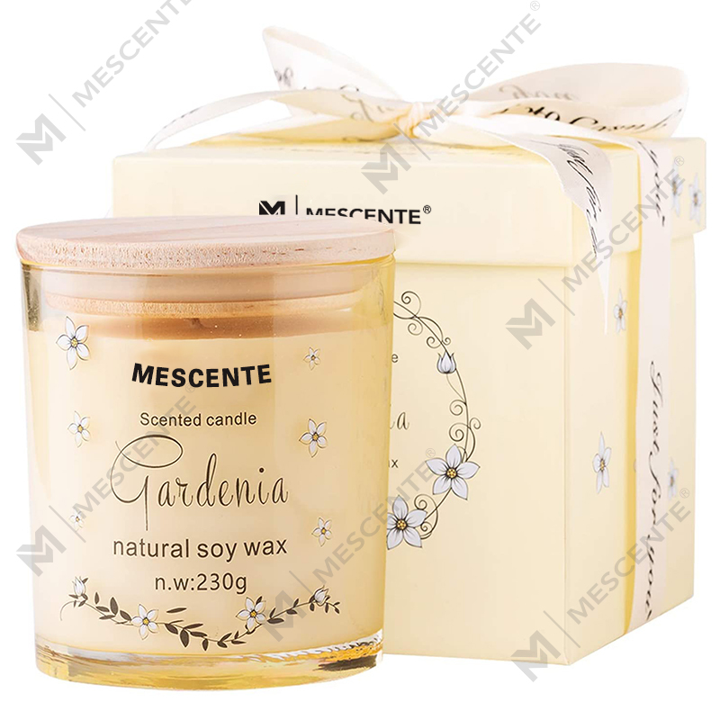 M&Scent Handmade Luxury Glass Chủ Gốm Sứ Tâm Linh Trụ Cột Nến Thơm Vani Với Pha Lê