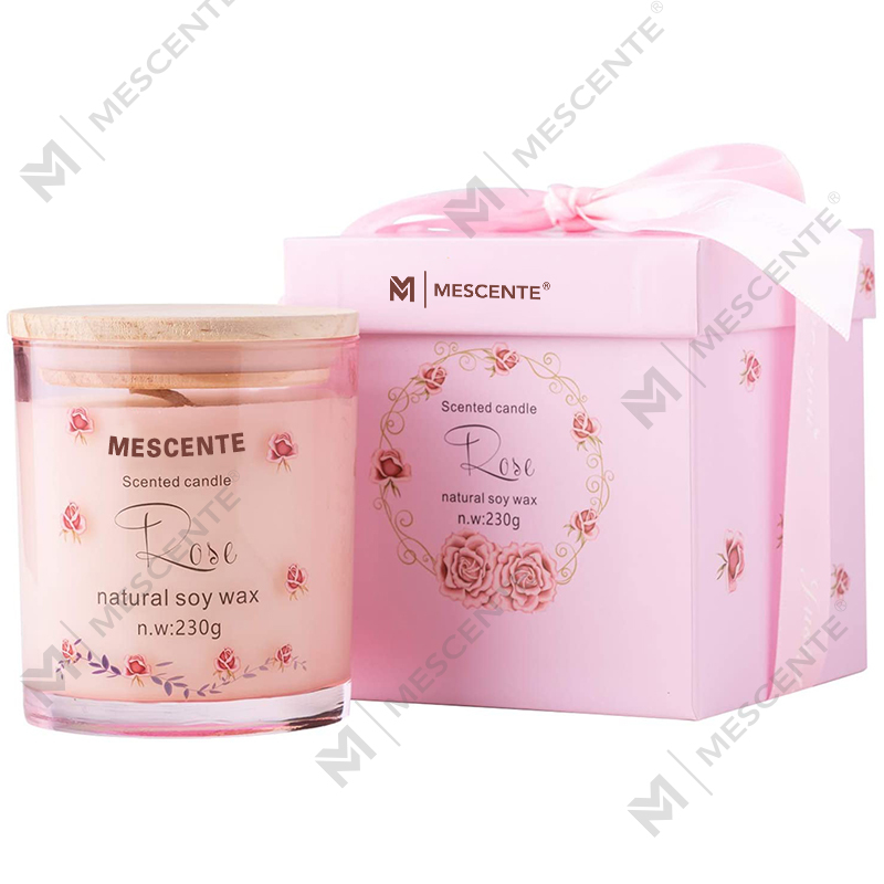 M&Scent Handmade Luxury Glass Chủ Gốm Sứ Tâm Linh Trụ Cột Nến Thơm Vani Với Pha Lê
