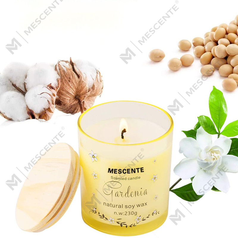 M&Scent Handmade Luxury Glass Chủ Gốm Sứ Tâm Linh Trụ Cột Nến Thơm Vani Với Pha Lê
