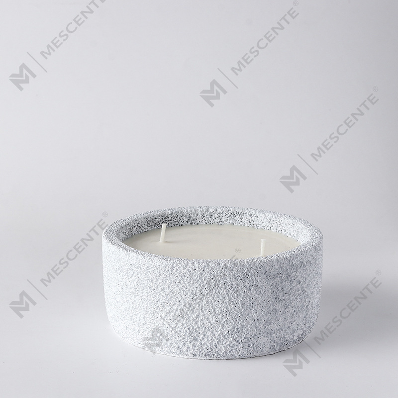 M&Scent Luxury Handmade Logo Nến trụ cột Thủy tinh thơm với pha lê, Nến 3 bấc