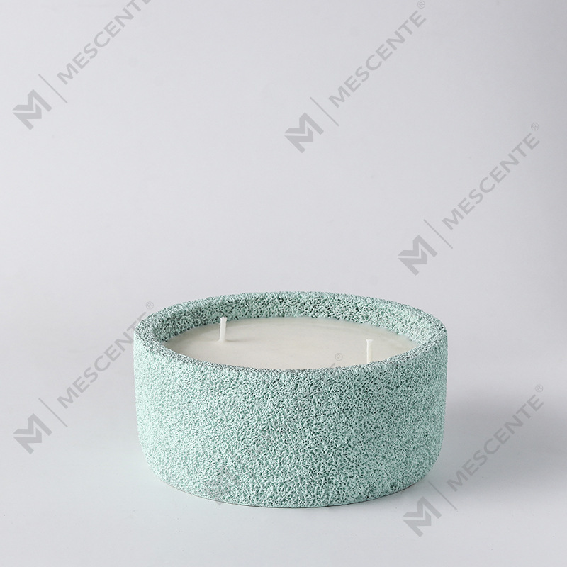 M&Scent Luxury Handmade Logo Nến trụ cột Thủy tinh thơm với pha lê, Nến 3 bấc