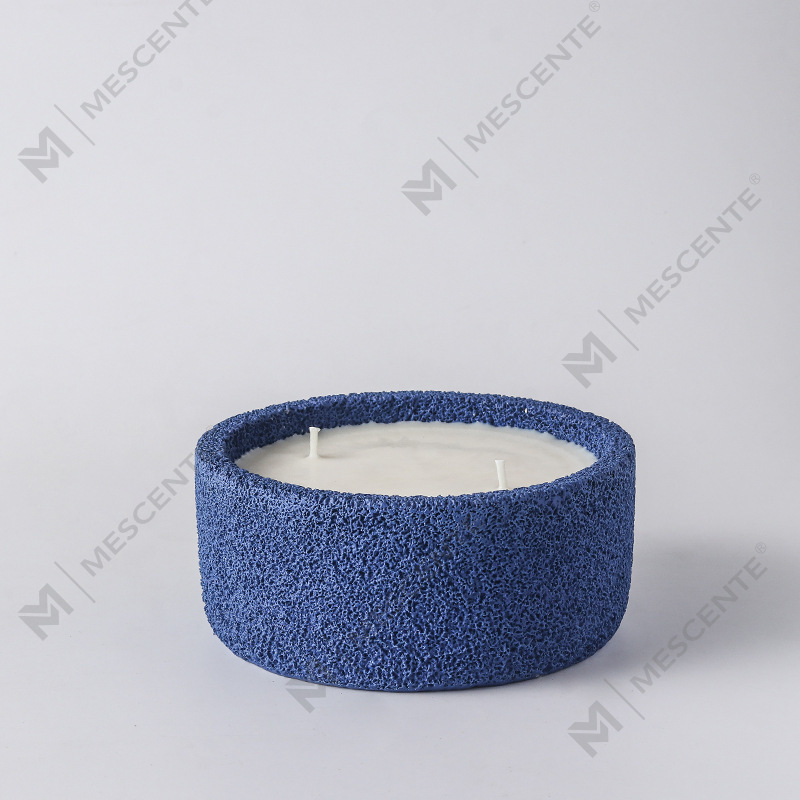 M&Scent Luxury Handmade Logo Nến trụ cột Thủy tinh thơm với pha lê, Nến 3 bấc