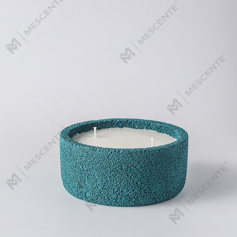 M&Scent Luxury Handmade Logo Nến trụ cột Thủy tinh thơm với pha lê, Nến 3 bấc