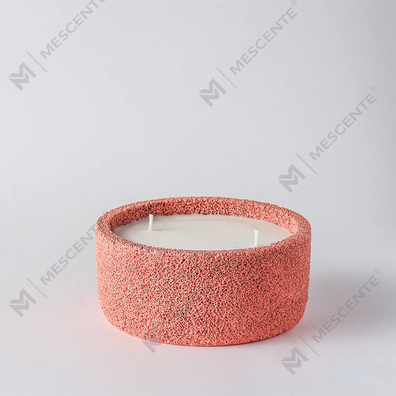 M&Scent Luxury Handmade Logo Nến trụ cột Thủy tinh thơm với pha lê, Nến 3 bấc