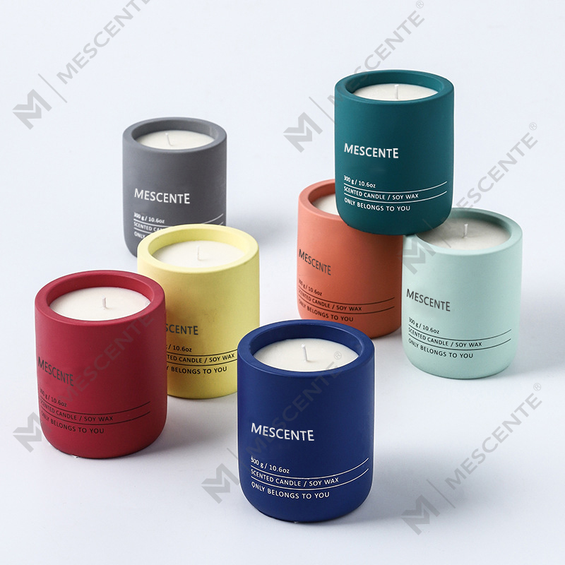 M&Scent Tùy chỉnh Trang trí Massage sang trọng Nhãn hiệu riêng Pha lê Gốm Woodwick Nến sáp đậu nành thơm