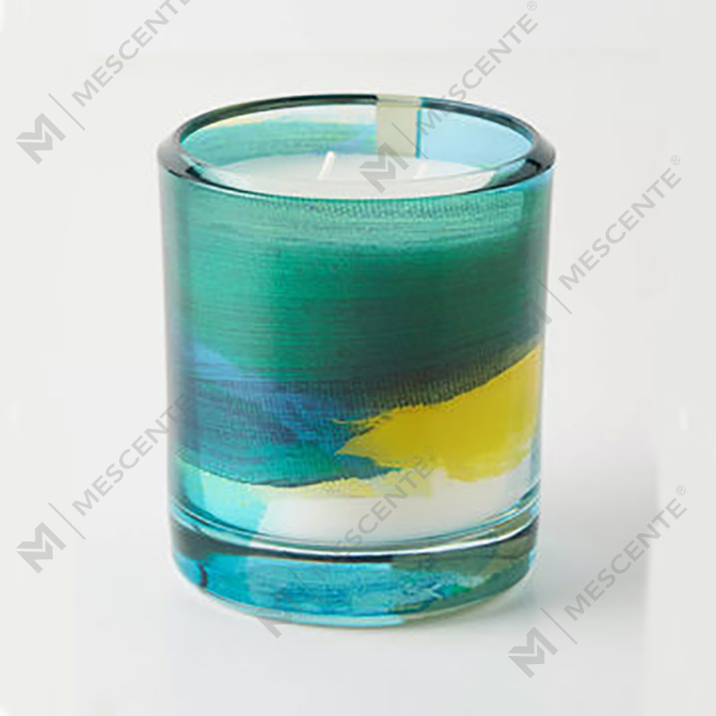 M&Scent Bán buôn Trang trí tùy chỉnh sang trọng Nhãn hiệu riêng Thủy tinh đen Nến sáp đậu nành thơm