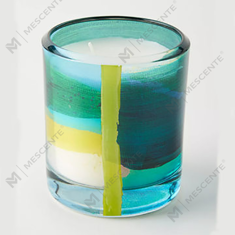 M&Scent Bán buôn Trang trí tùy chỉnh sang trọng Nhãn hiệu riêng Thủy tinh đen Nến sáp đậu nành thơm