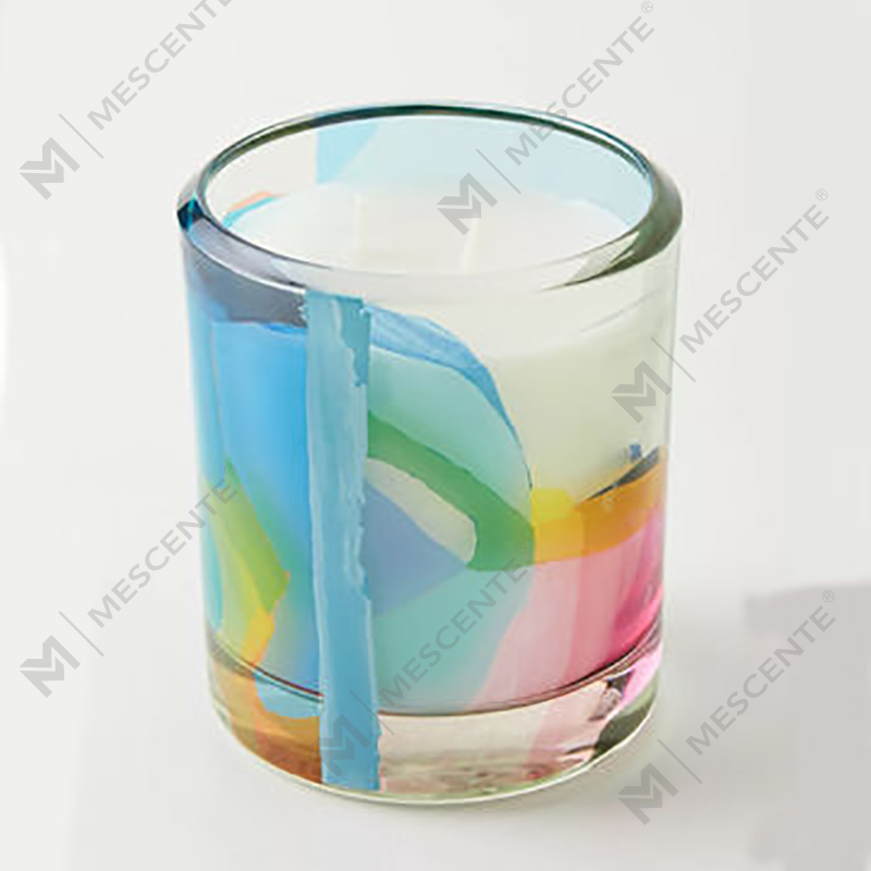 M&Scent Bán buôn Trang trí tùy chỉnh sang trọng Nhãn hiệu riêng Thủy tinh đen Nến sáp đậu nành thơm