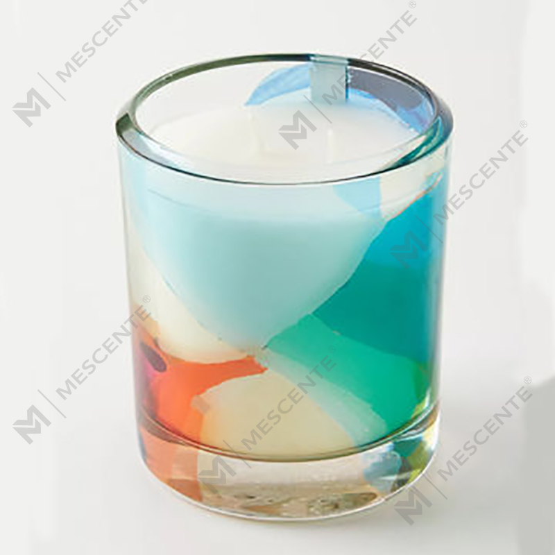 M&Scent Bán buôn Trang trí tùy chỉnh sang trọng Nhãn hiệu riêng Thủy tinh đen Nến sáp đậu nành thơm
