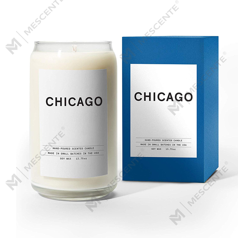 M&Scent Nến gốm Milky Woodwick tùy chỉnh hữu cơ, hộp đựng nến