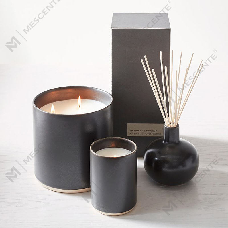 Lọ nến thơm đậu nành bằng gốm rỗng sang trọng với số lượng lớn A29224-2-Vật có giá trị