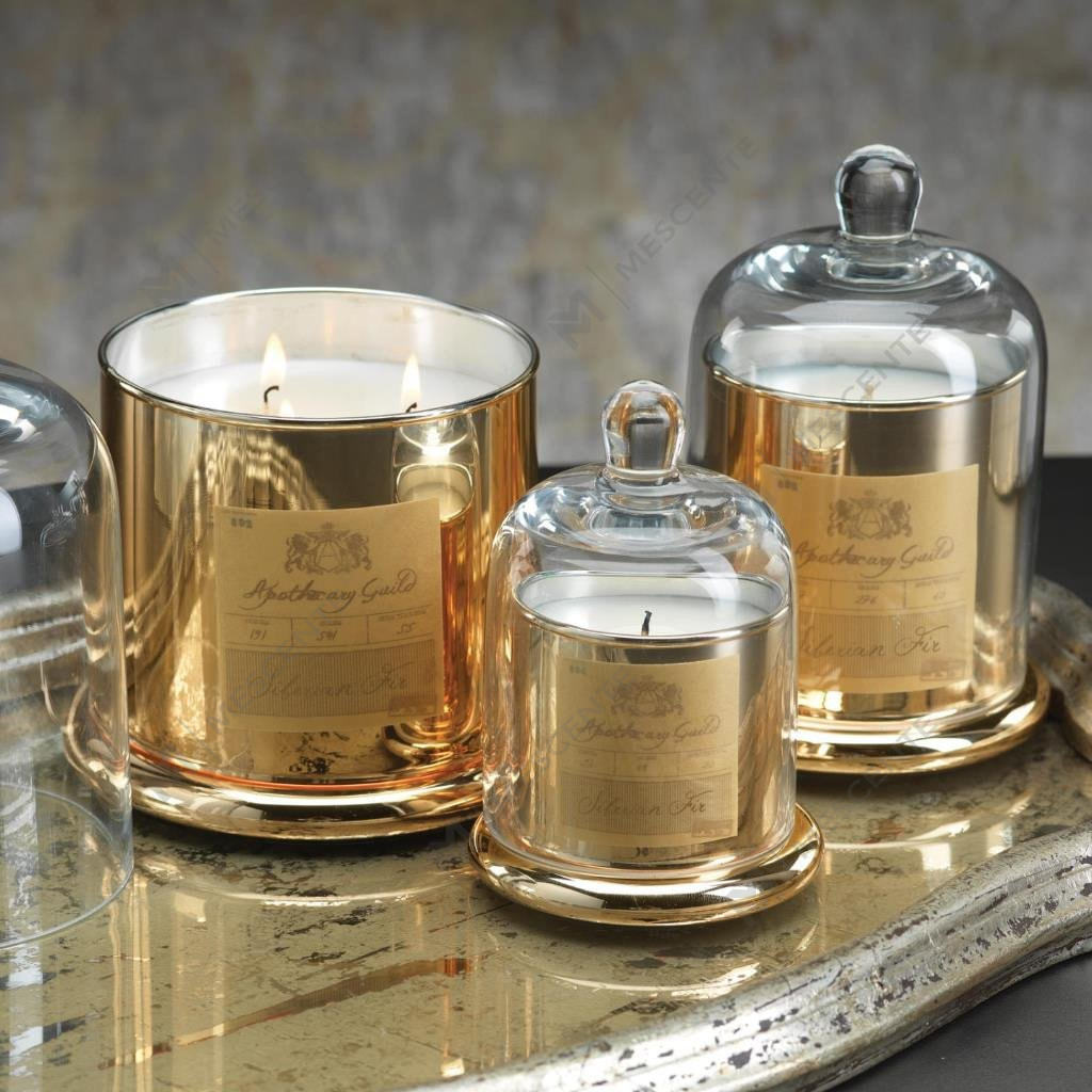 M&Scent Trang trí lãng mạn Chuông đám cưới Bình Vòm thủy tinh Vỏ nến thơm A29275