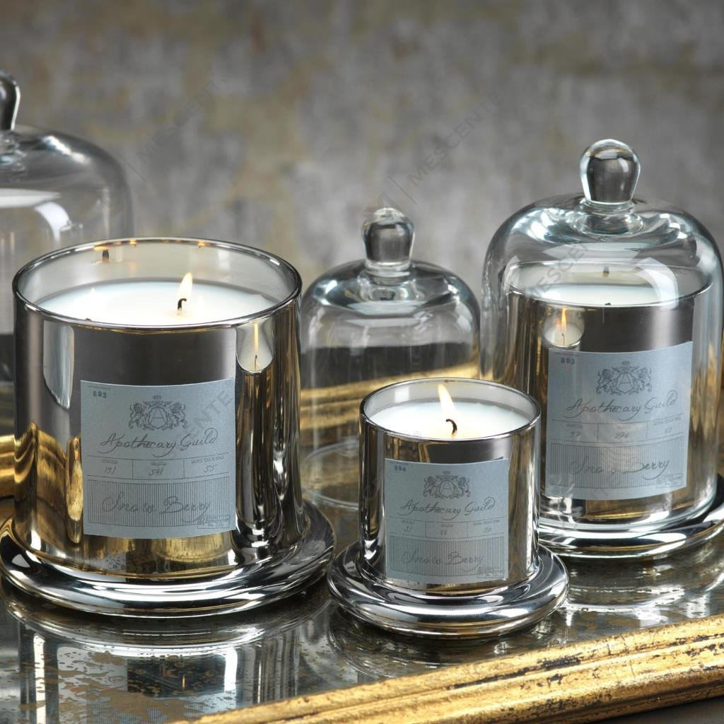 M&Scent Trang trí lãng mạn Chuông đám cưới Bình Vòm thủy tinh Vỏ nến thơm A29275