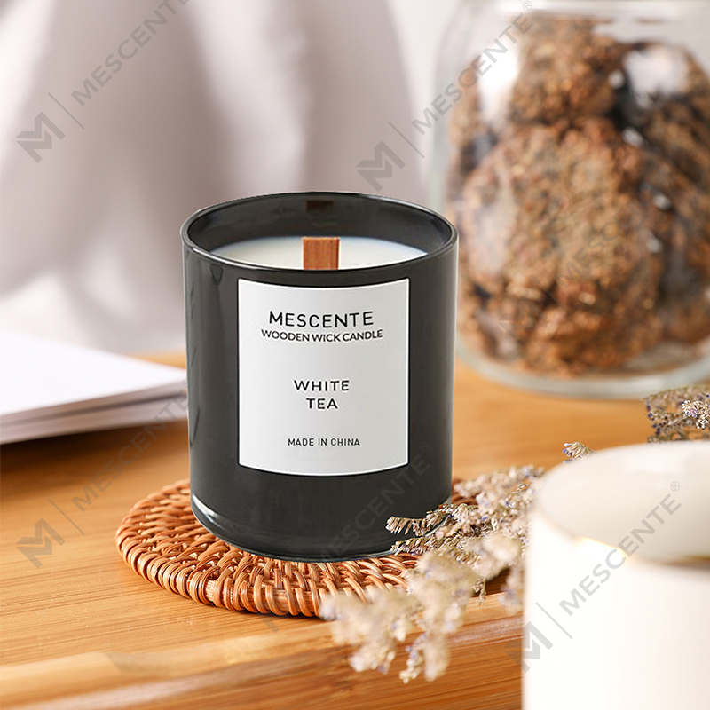 Mescente nhãn hiệu riêng nến thơm trà trắng trong lọ