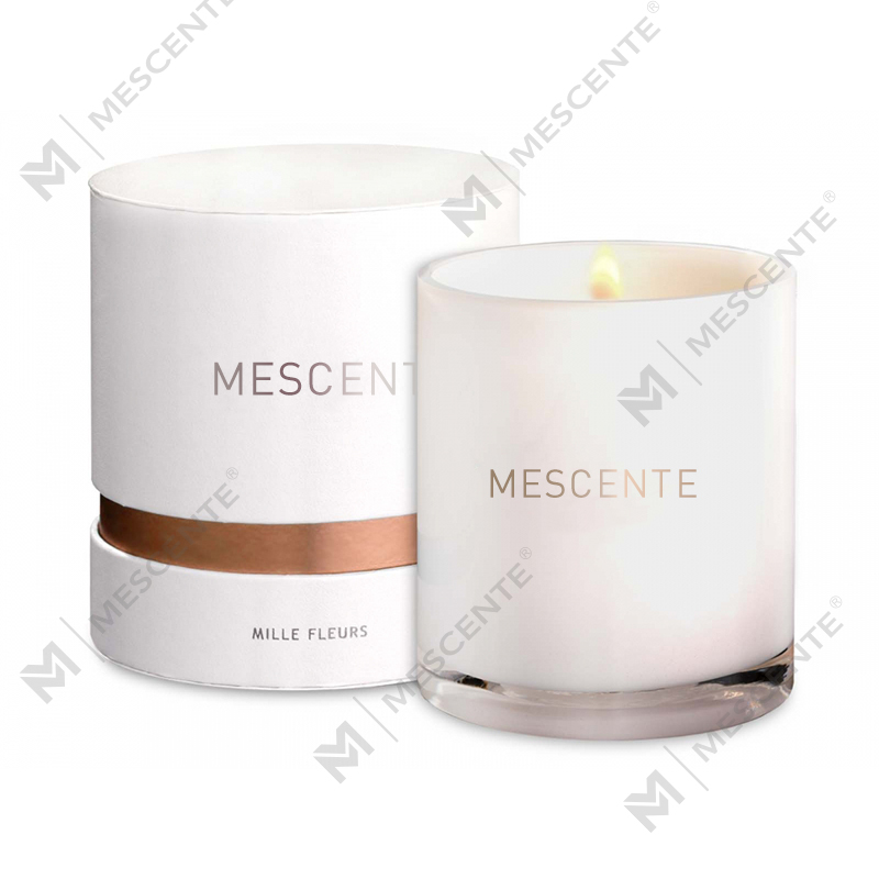 M&S cent Custom Luxury Matte Glass Wick Nến thơm 100 giờ, Nến thơm nhãn hiệu riêng