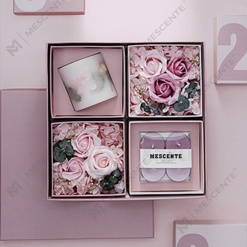 M&Scent Bán buôn Bộ quà tặng nến Tealight sáp đậu nành tự nhiên sang trọng