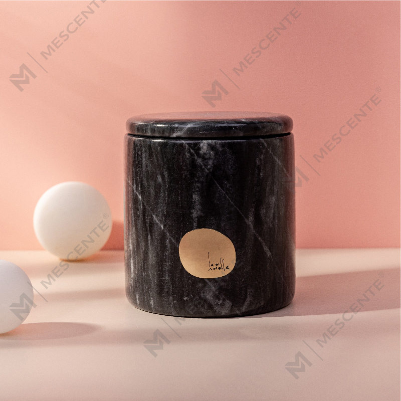 Hộp đựng bằng gốm nhãn hiệu riêng sang trọng được tùy chỉnh Citta Nến sáp đậu nành thơm có hoa khô