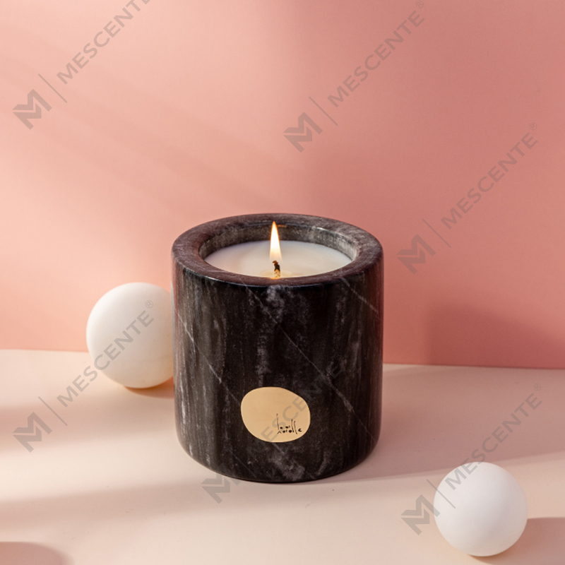 Hộp đựng bằng gốm nhãn hiệu riêng sang trọng được tùy chỉnh Citta Nến sáp đậu nành thơm có hoa khô