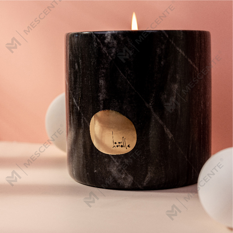 Hộp đựng bằng gốm nhãn hiệu riêng sang trọng được tùy chỉnh Citta Nến sáp đậu nành thơm có hoa khô