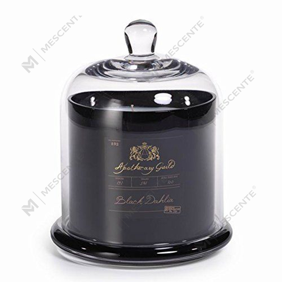 Mescente Luxury Silver Domed cover Đế nến thơm Lọ thủy tinh vòm