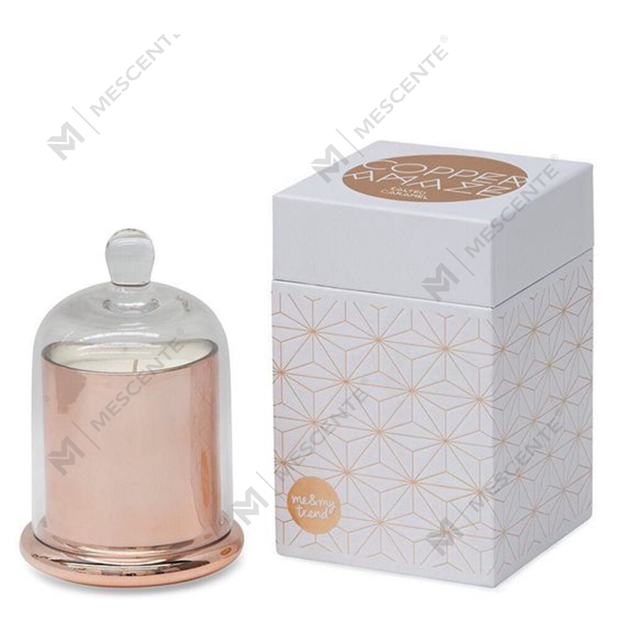 Mescente Luxury Silver Domed cover Đế nến thơm Lọ thủy tinh vòm