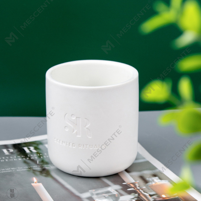 Mùi hương M&S Logo tùy chỉnh Lọ gốm giá rẻ có nắp gỗ Nến, Nến sáp dừa sang trọng
