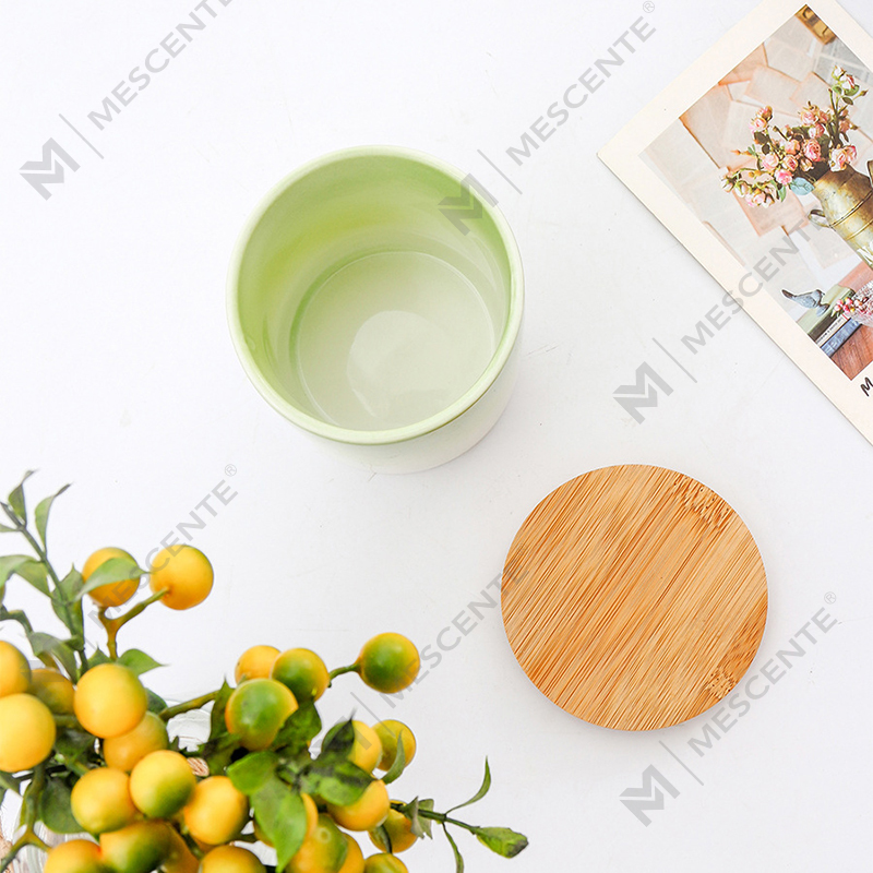 M&Scent Nhãn hiệu riêng Trang trí nội thất Nến thơm tùy chỉnh trong lọ nến gốm