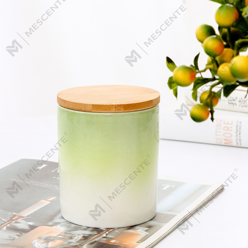 M&Scent Nhãn hiệu riêng Trang trí nội thất Nến thơm tùy chỉnh trong lọ nến gốm