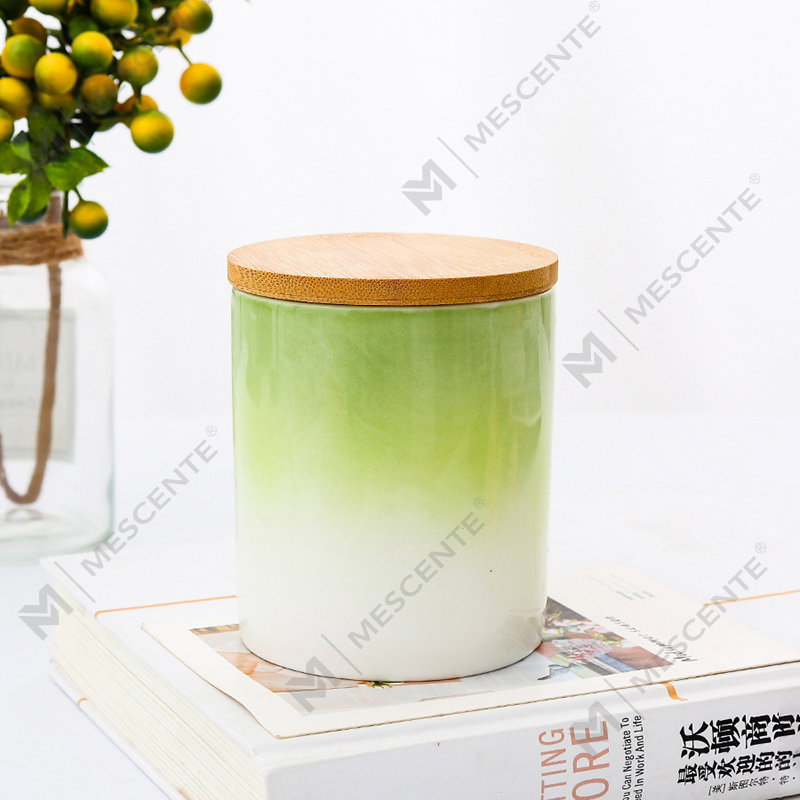 M&Scent Nhãn hiệu riêng Trang trí nội thất Nến thơm tùy chỉnh trong lọ nến gốm