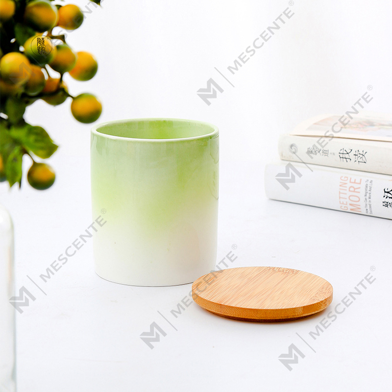 M&Scent Nhãn hiệu riêng Trang trí nội thất Nến thơm tùy chỉnh trong lọ nến gốm