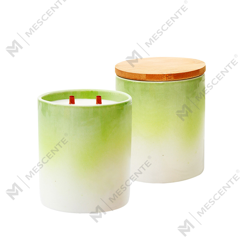 M&Scent Nhãn hiệu riêng Trang trí nội thất Nến thơm tùy chỉnh trong lọ nến gốm