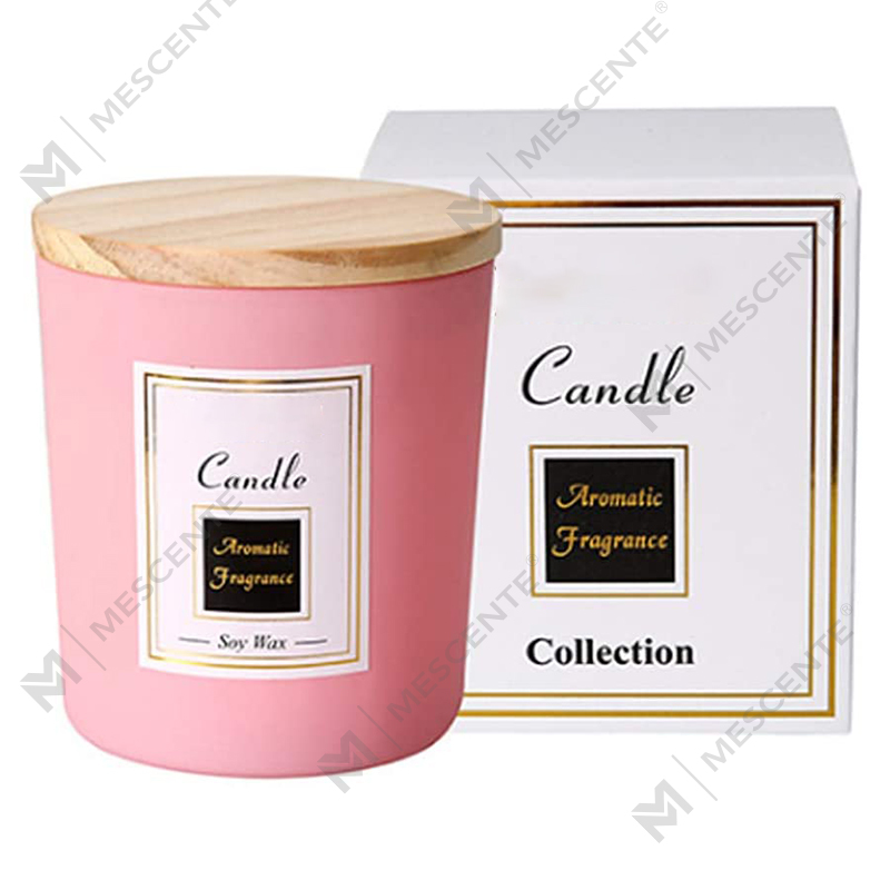 Nến đậu nành in thủ công M&Scent, nến đuổi muỗi gỗ đàn hương