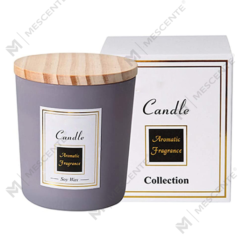 Nến đậu nành in thủ công M&Scent, nến đuổi muỗi gỗ đàn hương