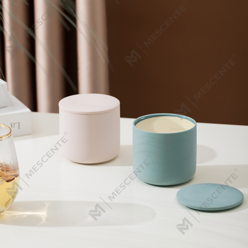 M&Scent Bán buôn Bình nến Giáng sinh mờ lớn 3 bấc hiện đại tùy chỉnh có nắp tre