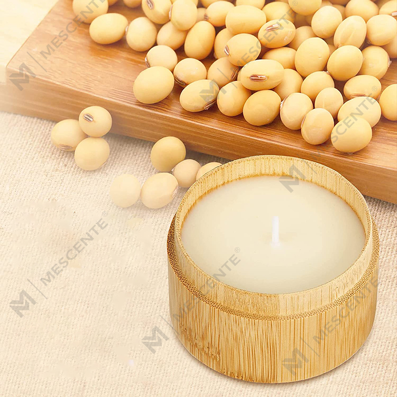 Nến tre & muối biển thơm ngon cho bộ nến hữu cơ sáp đậu nành thơm tại nhà