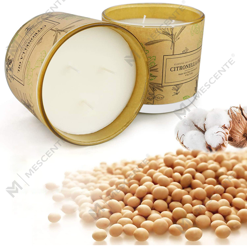 Bộ nến thơm dầu sả có tác dụng kéo dài 3 bấc cho ban công sân vườn nhà