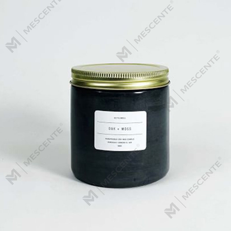 Nến thơm Jar bê tông tùy chỉnh màu trắng có nắp
