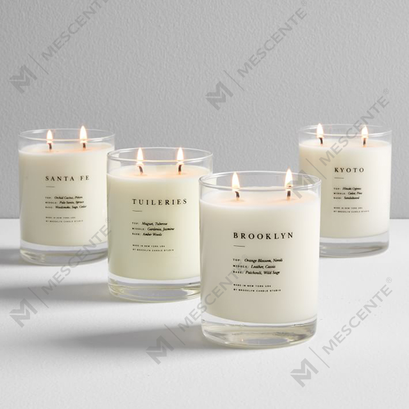 M&SENTE Sản phẩm mới Trang trí nội thất Nến thơm 2 bấc trong lọ thủy tinh