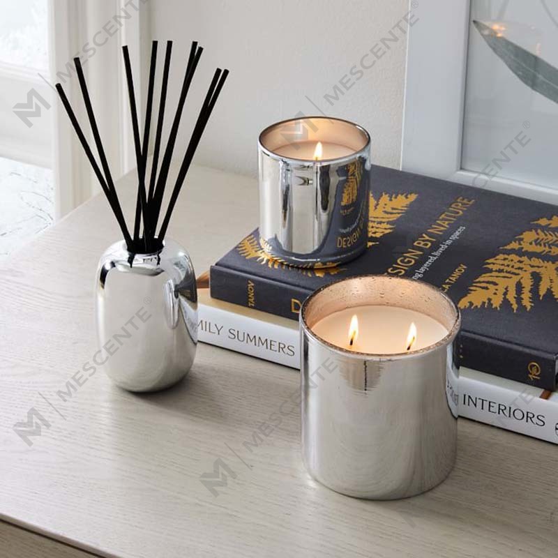 Bán buôn Nhãn hiệu riêng sang trọng Tùy chỉnh Nến thơm bạc Alpine