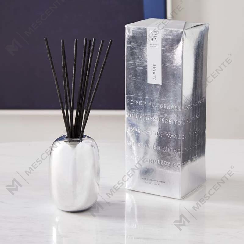 Bán buôn Nhãn hiệu riêng sang trọng Tùy chỉnh Nến thơm bạc Alpine