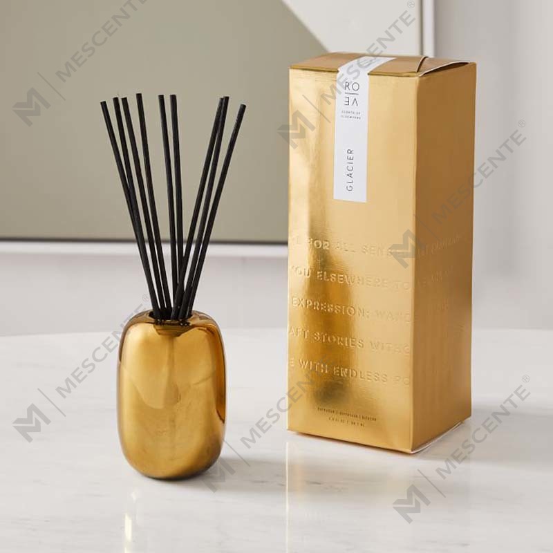 Amazon Luxury Custom Gold Print Logo Black Glass Jar Bộ quà tặng trang trí nến sáp đậu nành thơm