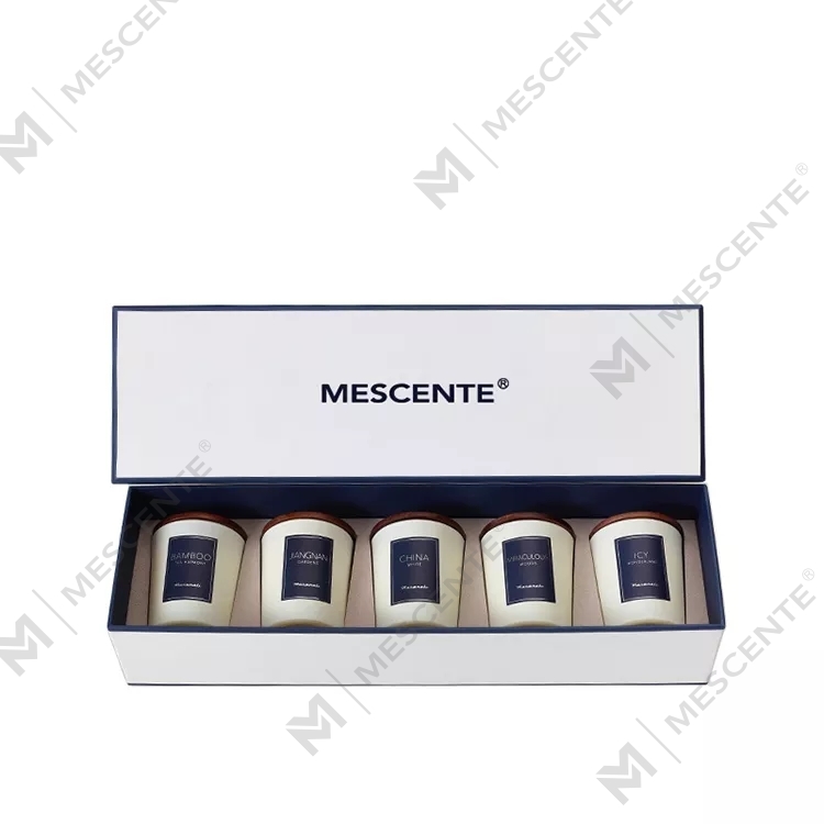 M&scent bán buôn nhãn hiệu riêng nến thơm dầu thơm sang trọng có nắp, nến thơm